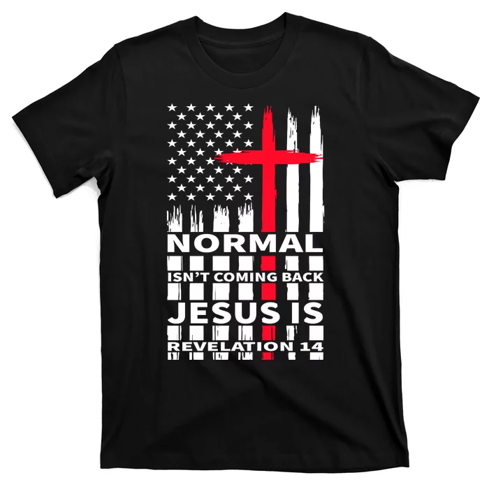 Norman Isnt Coming Back Jesus Is Revelation 14 Christ Christianity T-Shirt