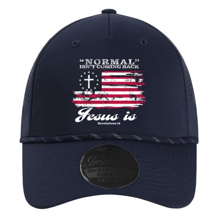 Normal Isn't Coming Back But Jesus Is Revelation 14 American Flag Performance The Dyno Cap