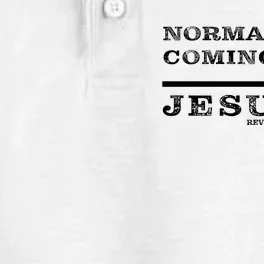 Normal Isn't Coming Back But Jesus Is Revelation 14 Dry Zone Grid Performance Polo