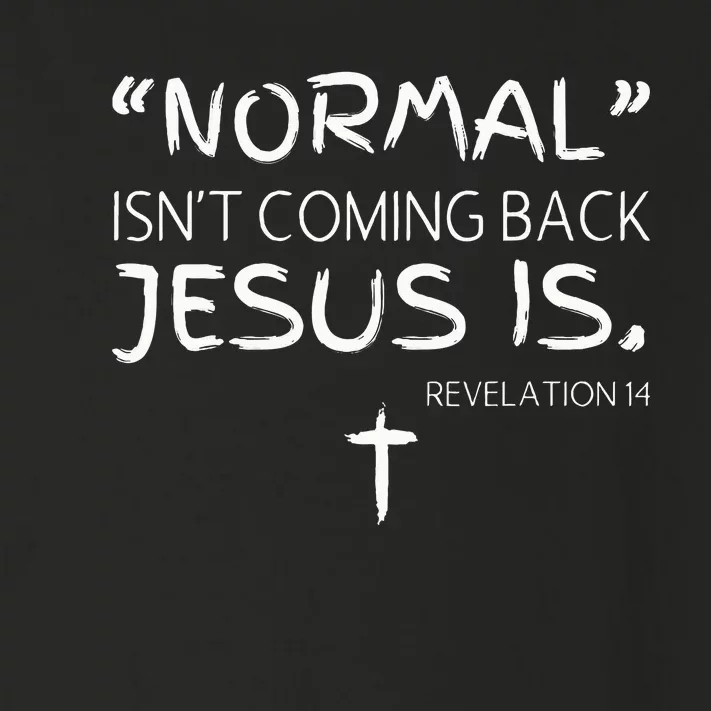 Normal Isnt Coming Back But Jesus Is Revelation Toddler Long Sleeve Shirt