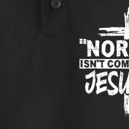 Normal IsnT Coming Back But Jesus Is Revelation 14 Costume Dry Zone Grid Performance Polo