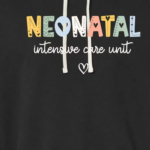 Neonatal Intensive Care Unit NICU Nurse Garment-Dyed Fleece Hoodie