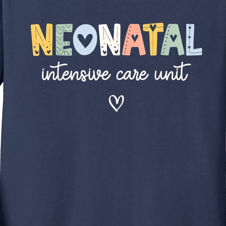 Neonatal Intensive Care Unit NICU Nurse Kids Long Sleeve Shirt