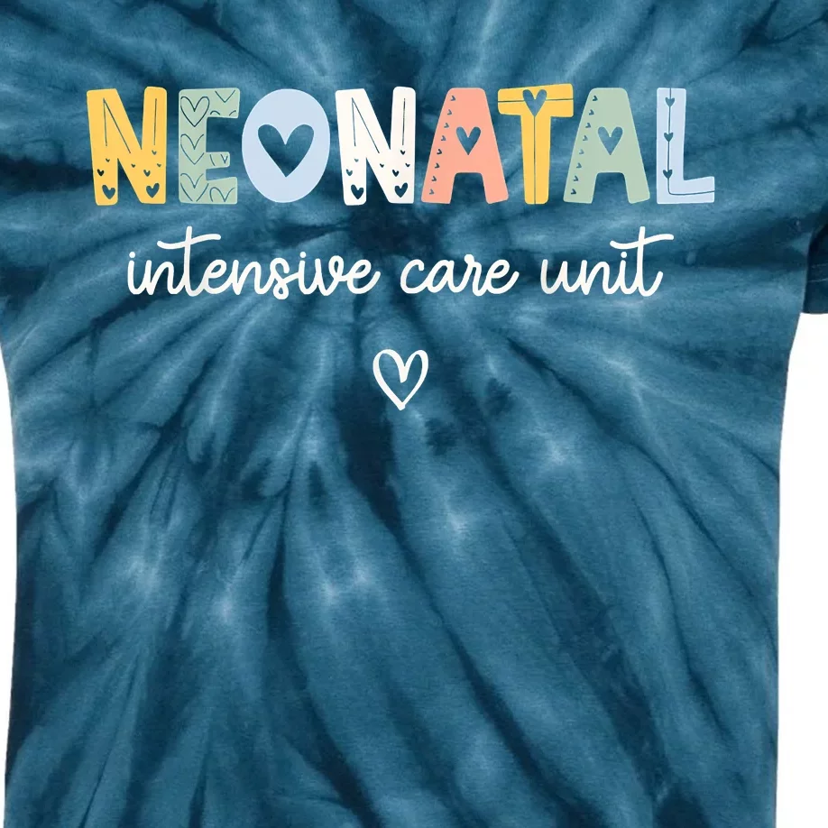 Neonatal Intensive Care Unit NICU Nurse Kids Tie-Dye T-Shirt