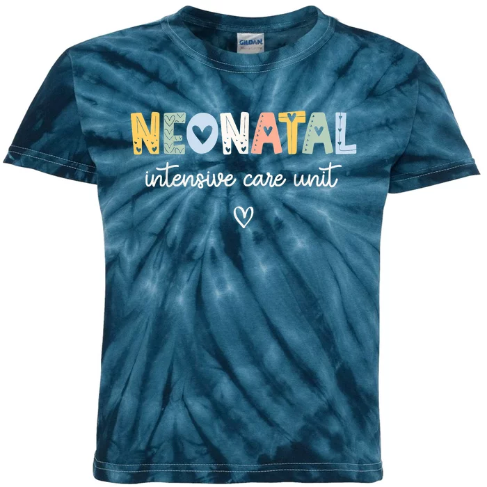 Neonatal Intensive Care Unit NICU Nurse Kids Tie-Dye T-Shirt