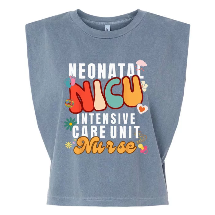 Neonatal Intensive Care Unit NICU Nurse For NICU Nurse Squad Garment-Dyed Women's Muscle Tee