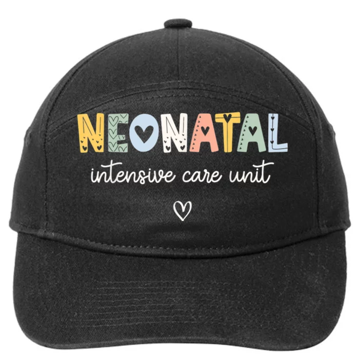 Neonatal Intensive Care Unit NICU Nurse 7-Panel Snapback Hat