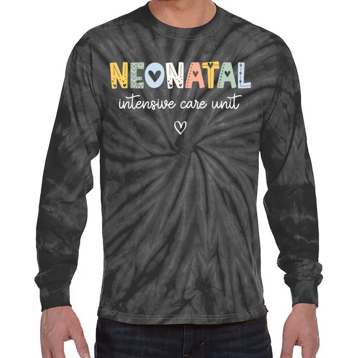 Neonatal Intensive Care Unit NICU Nurse Tie-Dye Long Sleeve Shirt