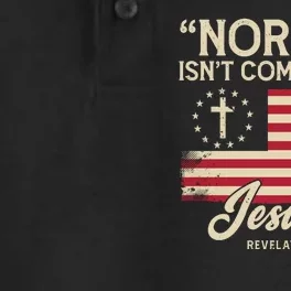 Normal Isnt Coming Back Jesus Is Christian Dry Zone Grid Performance Polo