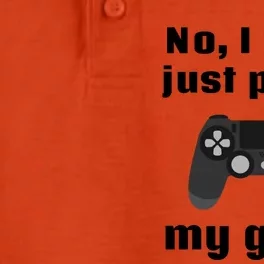 No I Cant Just Pause My Game Video Game Controller Gift Dry Zone Grid Performance Polo