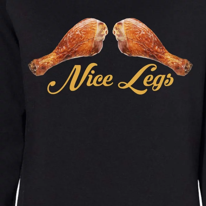 Nice Legs Funny Thanksgiving Turkey Womens California Wash Sweatshirt