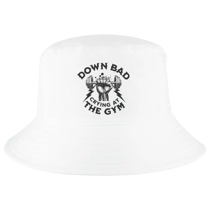 Now Im Down Bad Crying At The Gym Lyrics Ttpd Cool Comfort Performance Bucket Hat