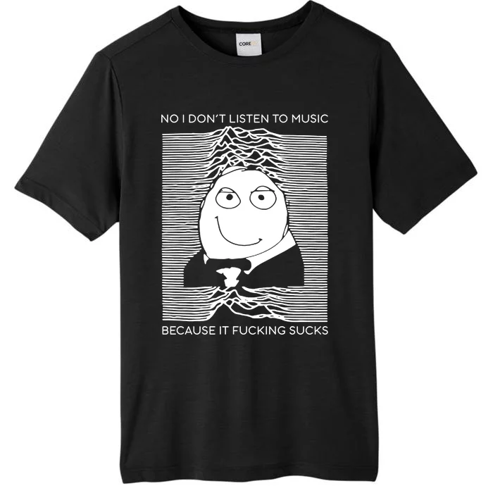 No I Don’t Listen To Music Because It Fucking Sucks ChromaSoft Performance T-Shirt