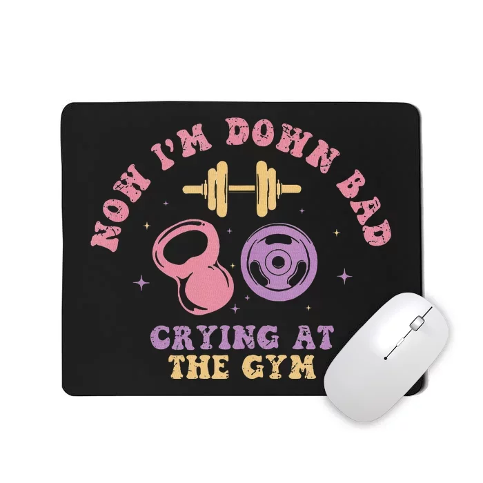 Now IM Down Bad Crying At The Gym Tank Top.Png Mousepad