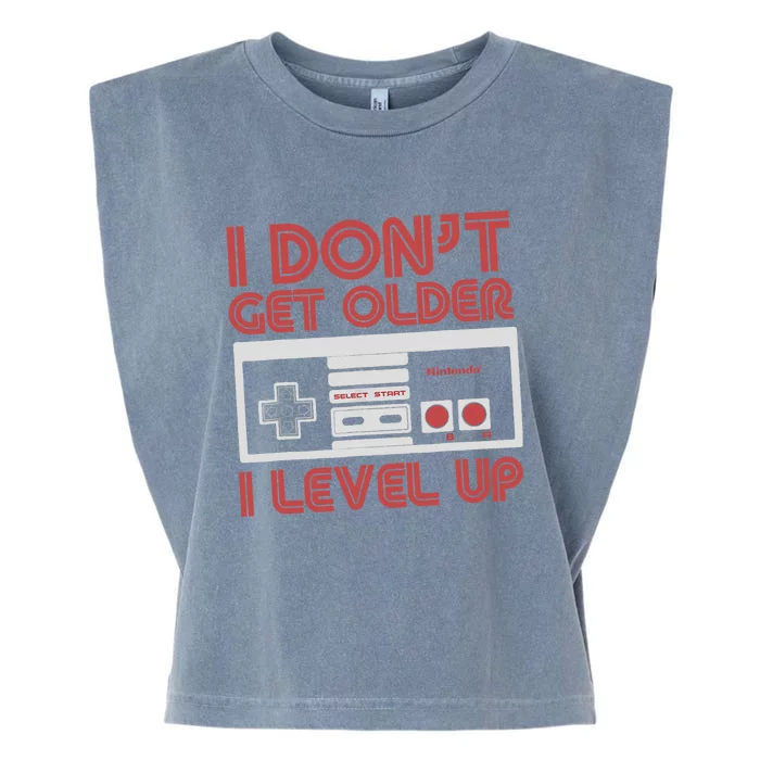 Nintendo I Don't Get Older I Level Up SNES Controller Garment-Dyed Women's Muscle Tee