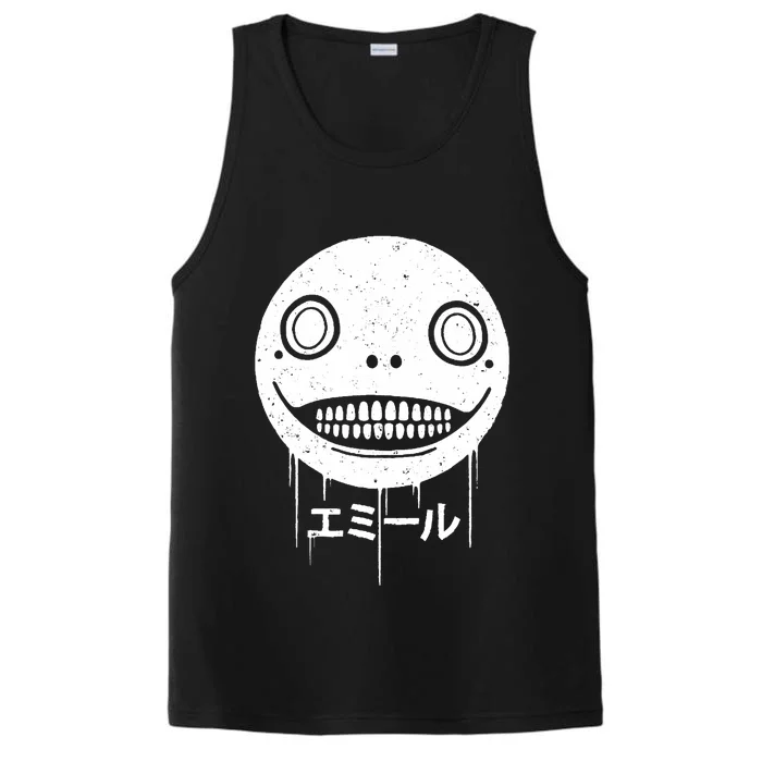 Nier Creepy Face Performance Tank