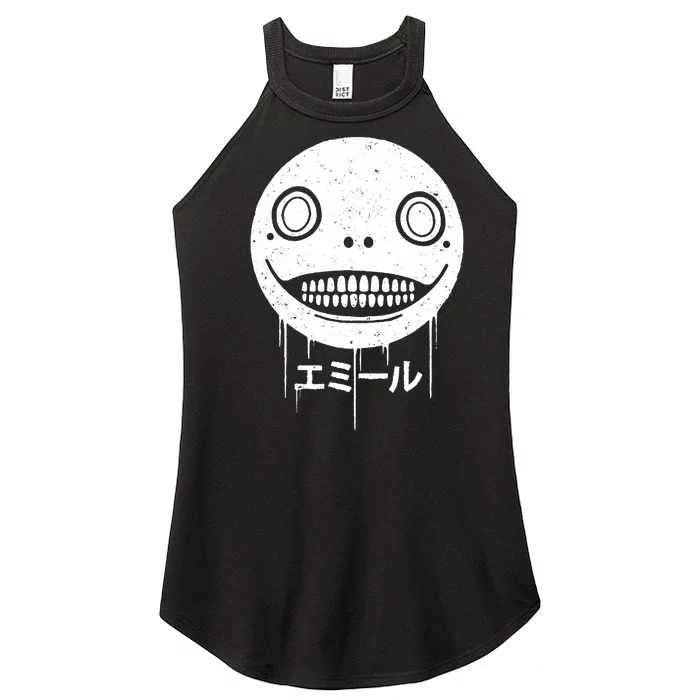 Nier Creepy Face Women’s Perfect Tri Rocker Tank