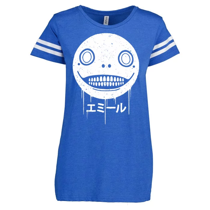 Nier Creepy Face Enza Ladies Jersey Football T-Shirt