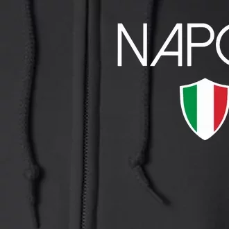 Napoli Italian Flag Naples Italy Soccer Souvenir Full Zip Hoodie