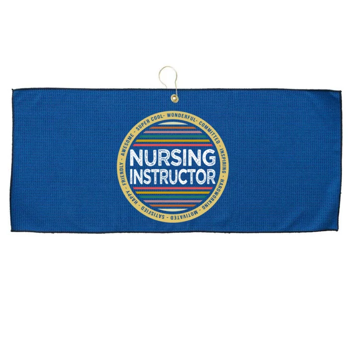 Nursing Instructor Great Gift Funny Profession Birthday Gift Large Microfiber Waffle Golf Towel