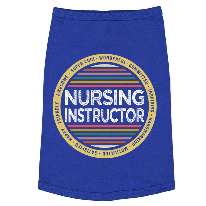 Nursing Instructor Gift Funny Profession Birthday Gift Doggie Tank