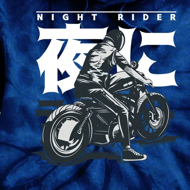 Night Rider Japanese Biker Tie Dye Hoodie