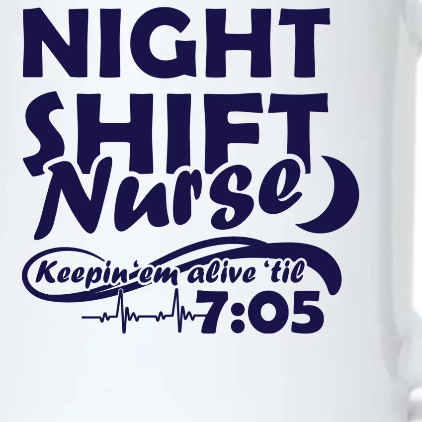 Night Shift Nurse Black Color Changing Mug