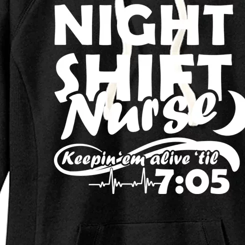 Night Shift Nurse Women's Fleece Hoodie