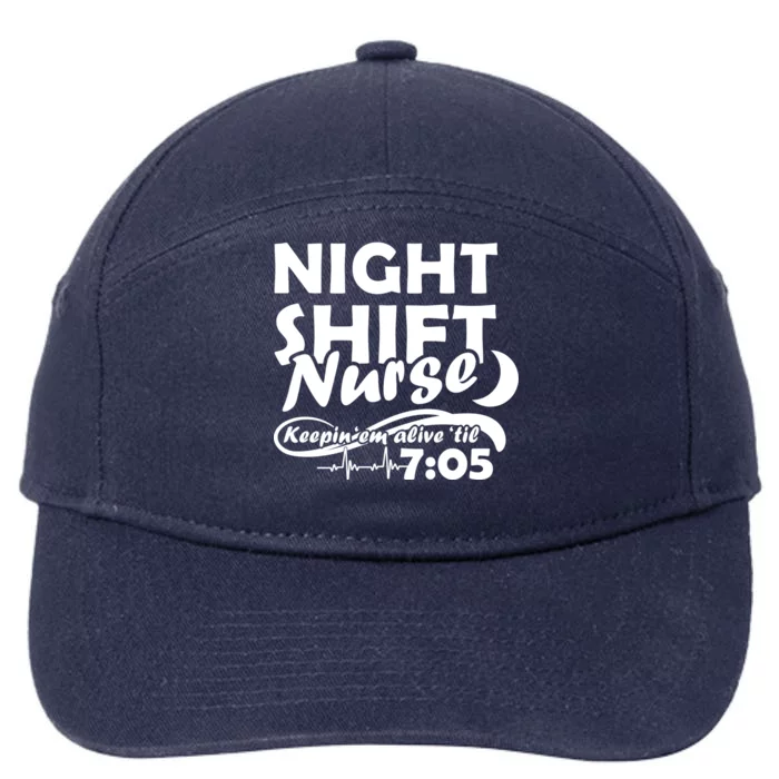 Night Shift Nurse 7-Panel Snapback Hat