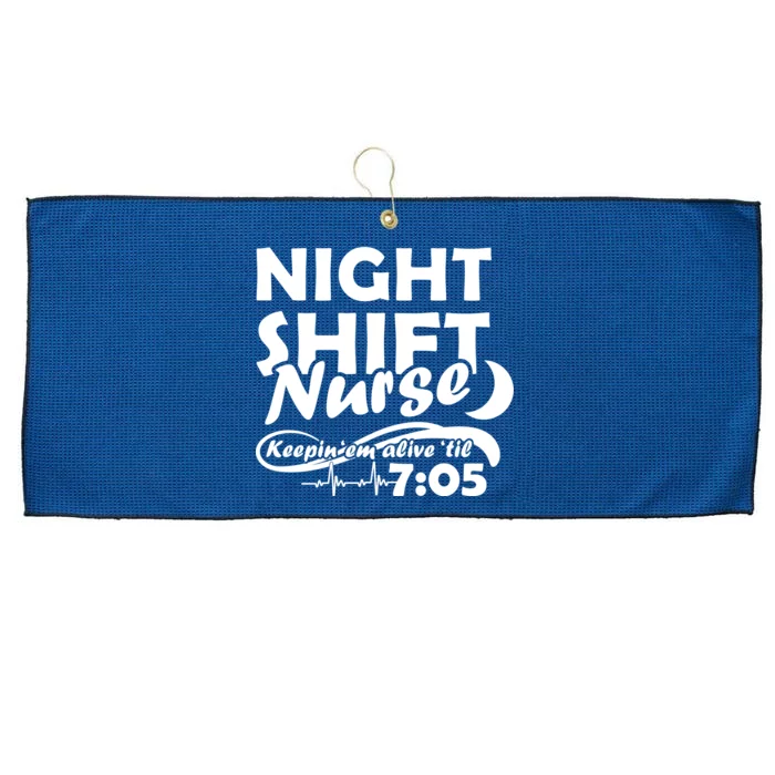 Night Shift Nurse Large Microfiber Waffle Golf Towel