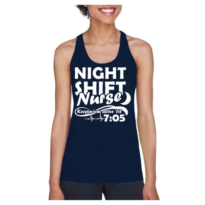 Night Shift Nurse Women's Racerback Tank