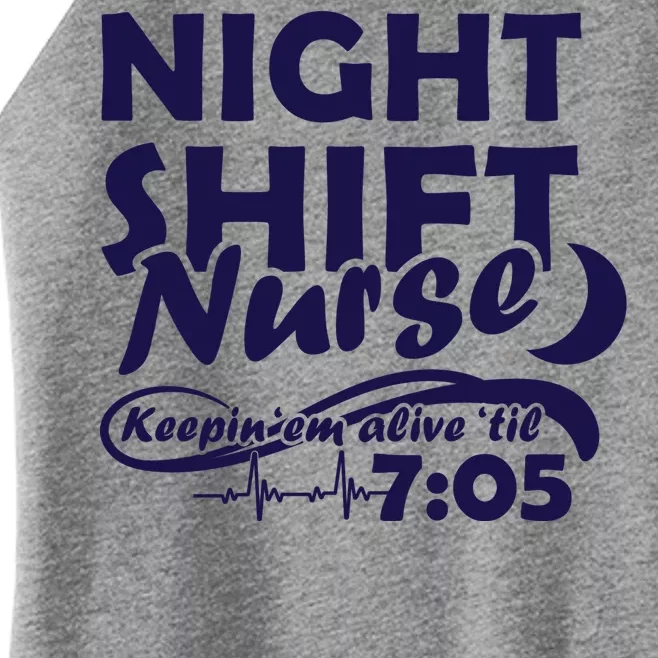 Night Shift Nurse Women’s Perfect Tri Rocker Tank