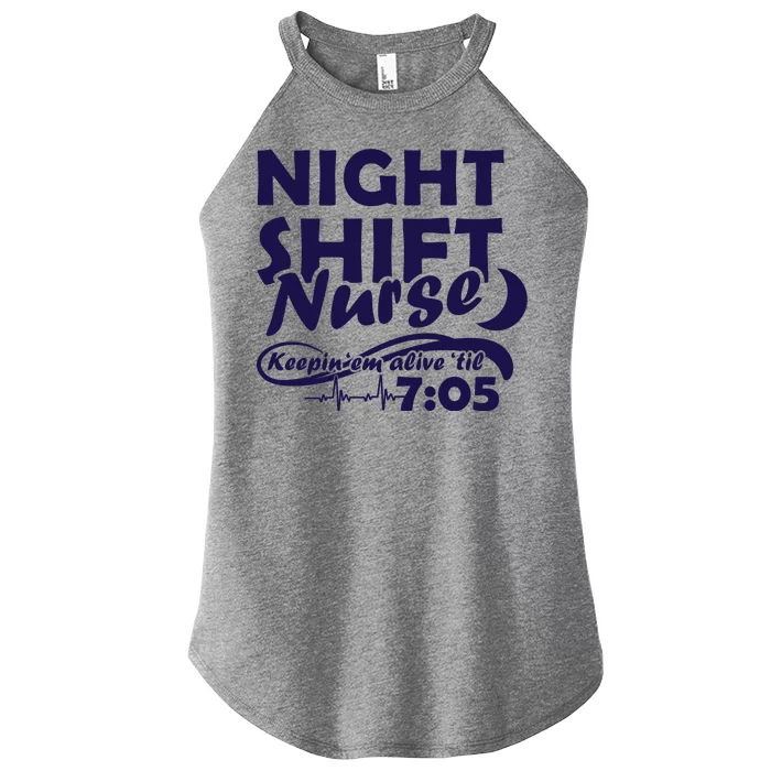 Night Shift Nurse Women’s Perfect Tri Rocker Tank