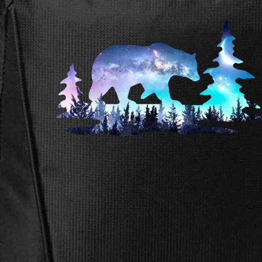 Night Sky Wilderness Bear City Backpack