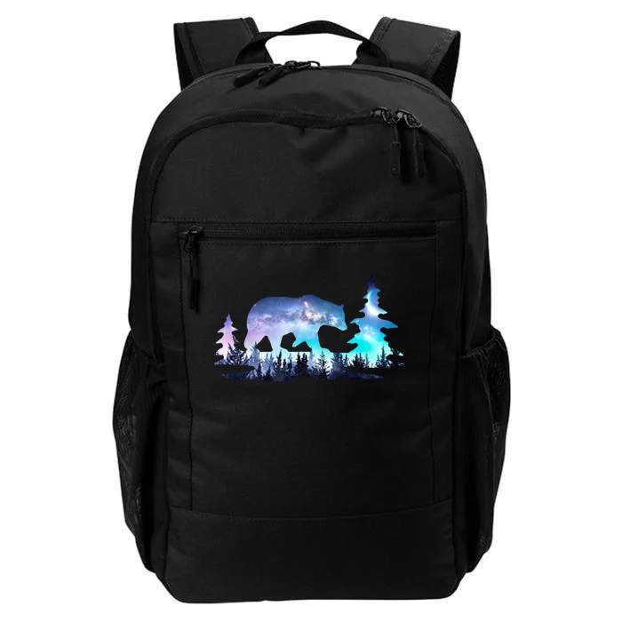 Night Sky Wilderness Bear Daily Commute Backpack