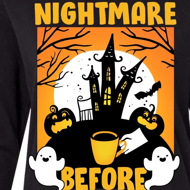 Nightmare Before Coffee Womens Cotton Relaxed Long Sleeve T-Shirt