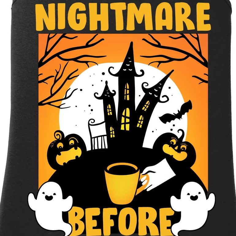 Nightmare Before Coffee Ladies Essential Tank