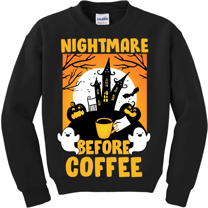 Nightmare Before Coffee Kids Sweatshirt