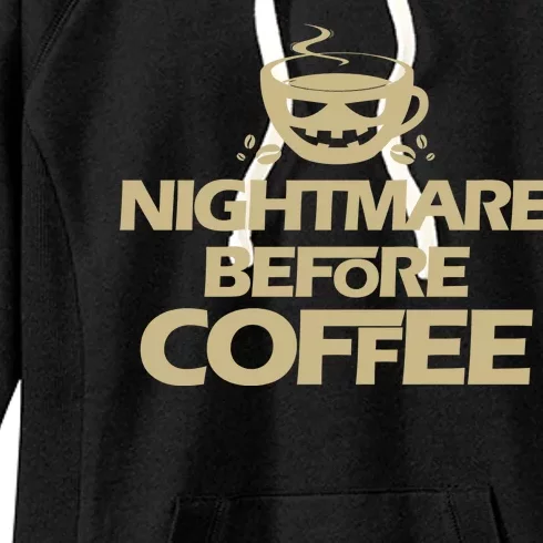 Nightmare Before Coffee Halloween Women's Fleece Hoodie