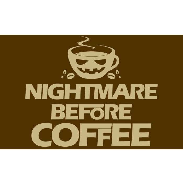 Nightmare Before Coffee Halloween Bumper Sticker