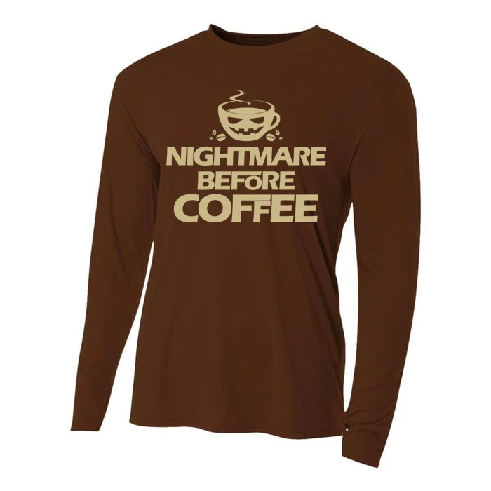 Nightmare Before Coffee Halloween Cooling Performance Long Sleeve Crew