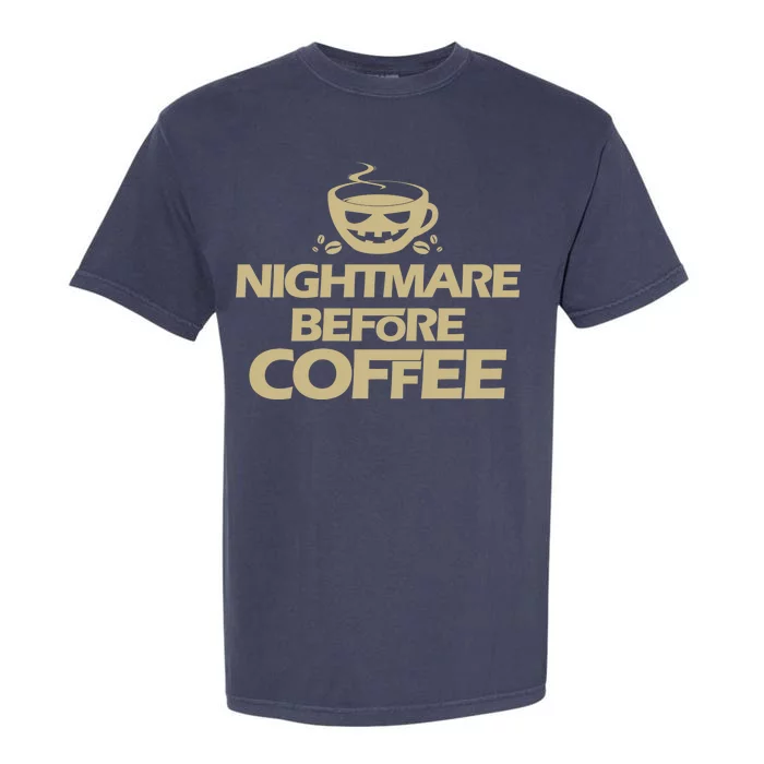 Nightmare Before Coffee Halloween Garment-Dyed Heavyweight T-Shirt