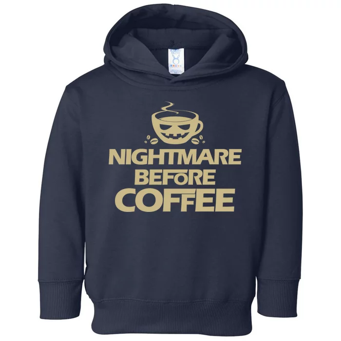 Nightmare Before Coffee Halloween Toddler Hoodie