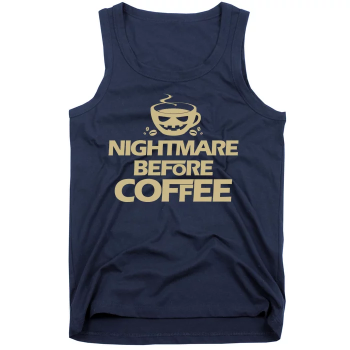 Nightmare Before Coffee Halloween Tank Top