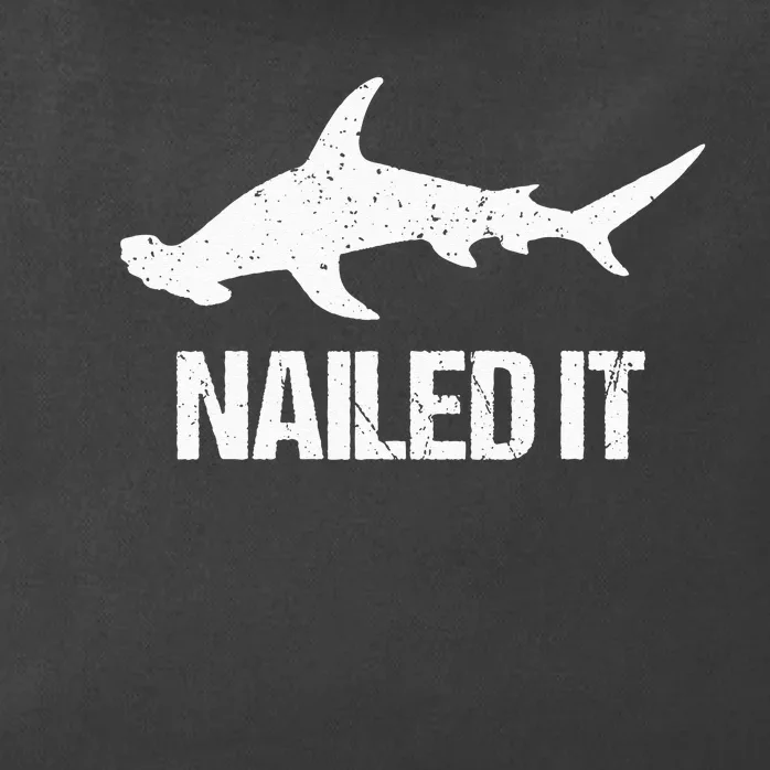 Nailed It Hammerhead Shark Tee Funny Shark Zip Tote Bag