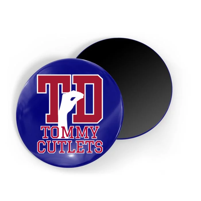 Ny Italian Hand Gesture Tommy Cutlets Football Quarterback Trendy Design Magnet