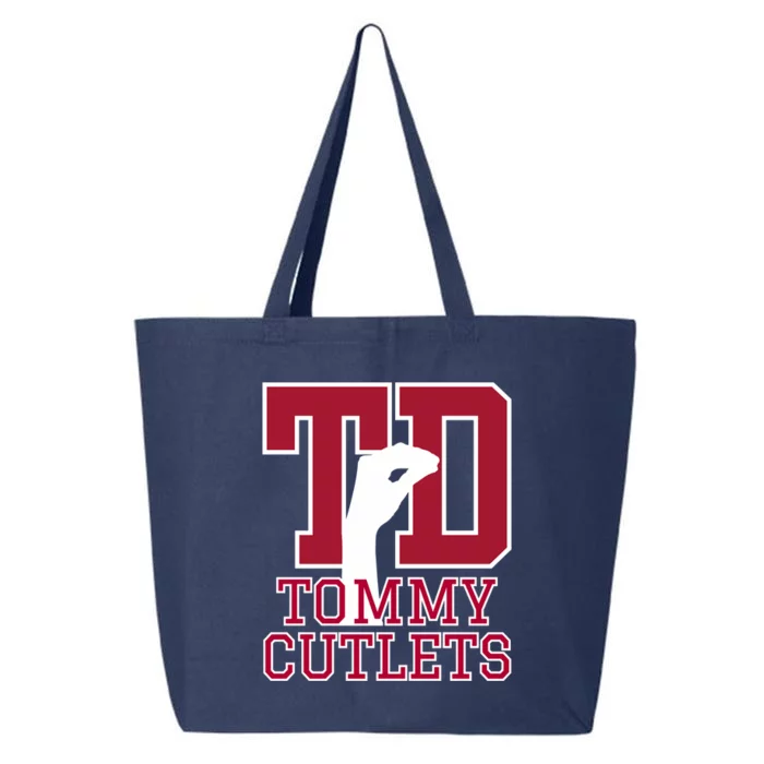 Ny Italian Hand Gesture Tommy Cutlets Football Quarterback Trendy Design 25L Jumbo Tote