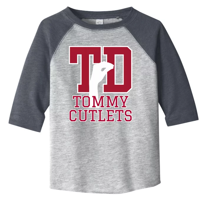 Ny Italian Hand Gesture Tommy Cutlets Football Quarterback Trendy Design Toddler Fine Jersey T-Shirt