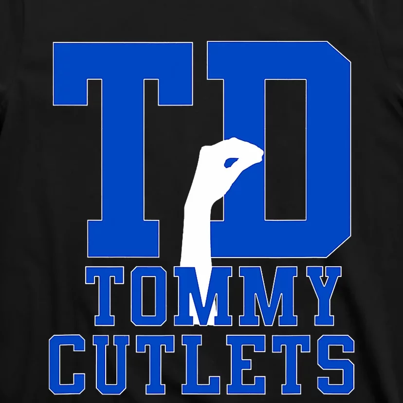 Ny Italian Hand Gesture Tommy Cutlets Football T-Shirt