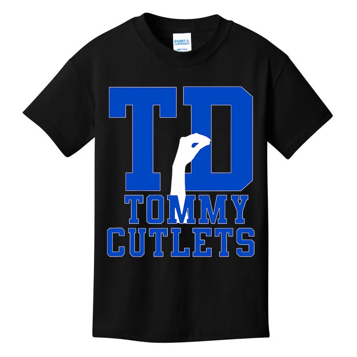 Ny Italian Hand Gesture Tommy Cutlets Football Kids T-Shirt